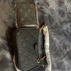 Mini Crossbody with Gold Hardware and wallet set